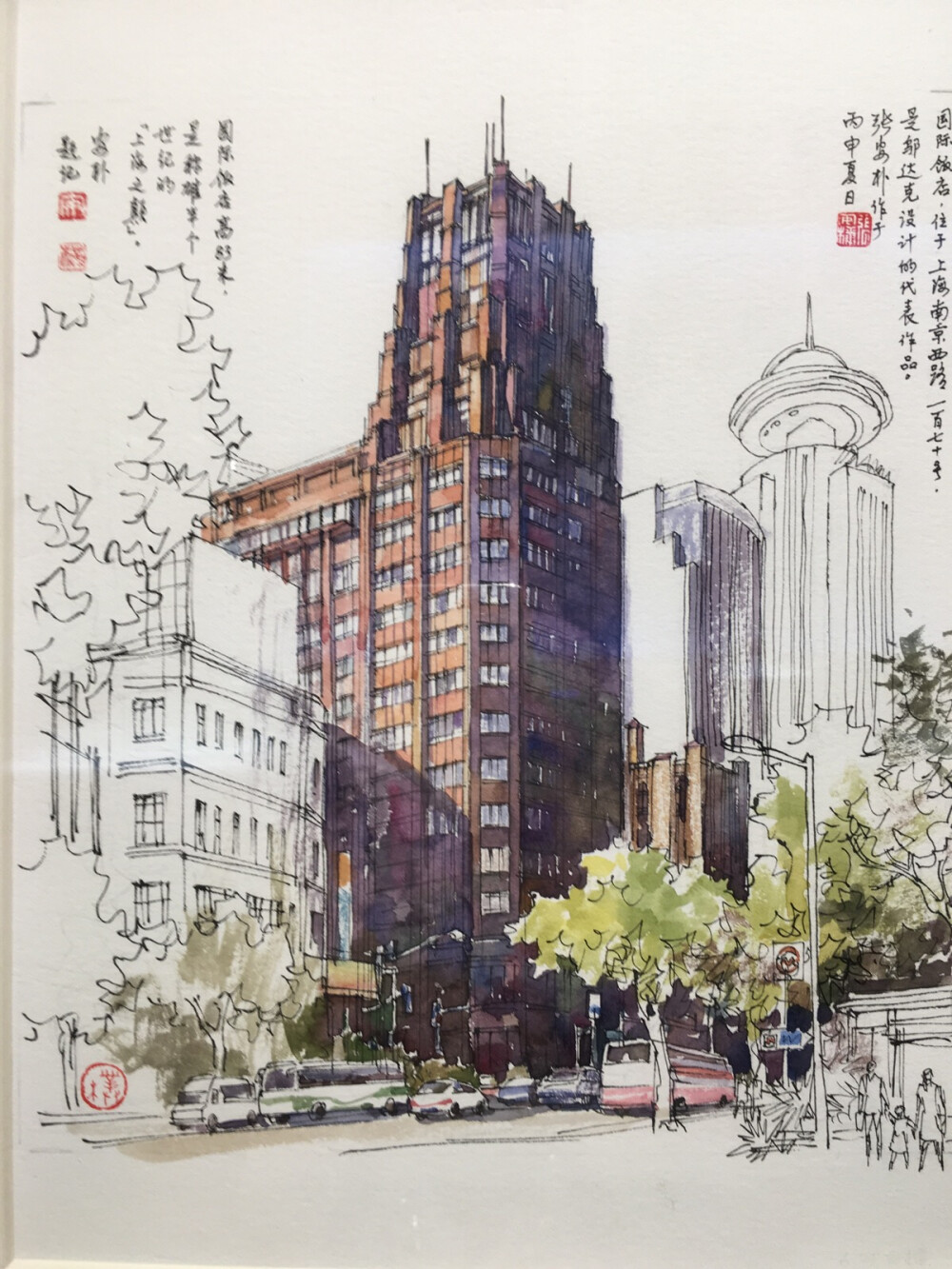 水粉绘画建筑物