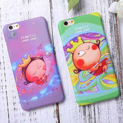 卷卷公主 苹果6plus手机壳卷卷iphone6s卡通日韩超薄硬保护套女款