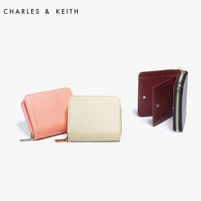 CHARLES&amp;KEITH 短款钱包 CK610770199 女式多卡位糖果色票夹