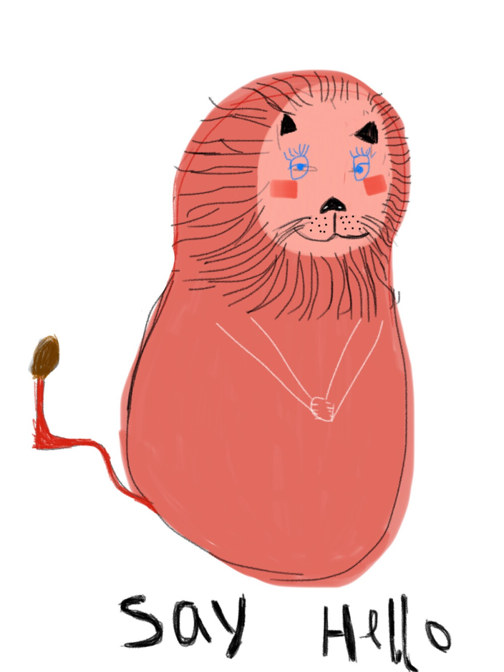 say hello