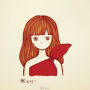 手绘可爱女生头像