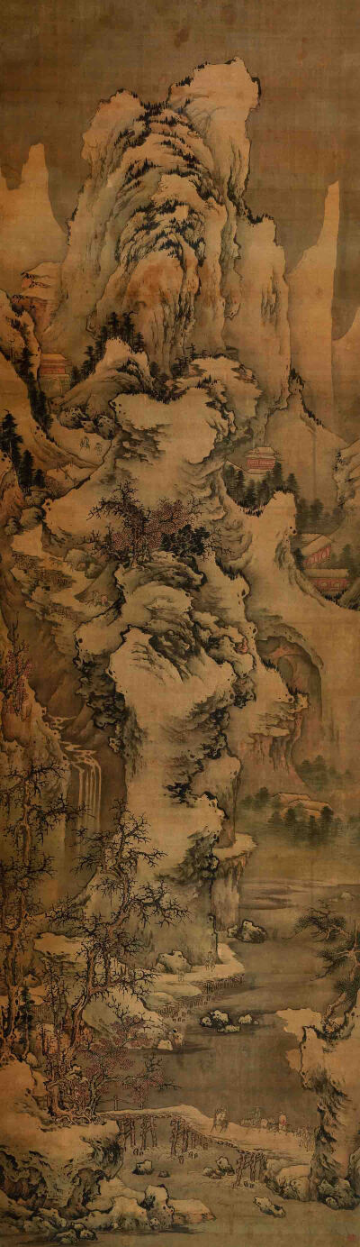 南宋 佚名 溪山行图轴纸本130x37