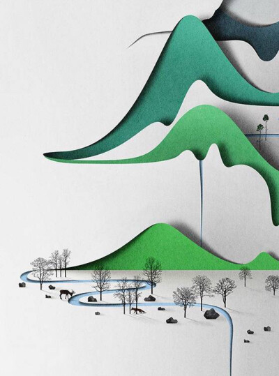 Eiko Ojala，爱沙利亚共和国知名剪纸、插画、平面设计艺术家。
生活在爱沙利亚首都塔林的Eiko Ojala擅长书籍、插画的拼接和雕塑艺术。其创作的剪纸雕塑艺术作品多次被时尚杂志、书籍出版所采用。Eiko Ojala将光影元…