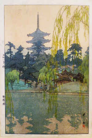 吉田博（1876-1950），日本著名版画家，画风以诗情融汇于风景为特征，是日本明治、大正、昭和年间风景画第一人。