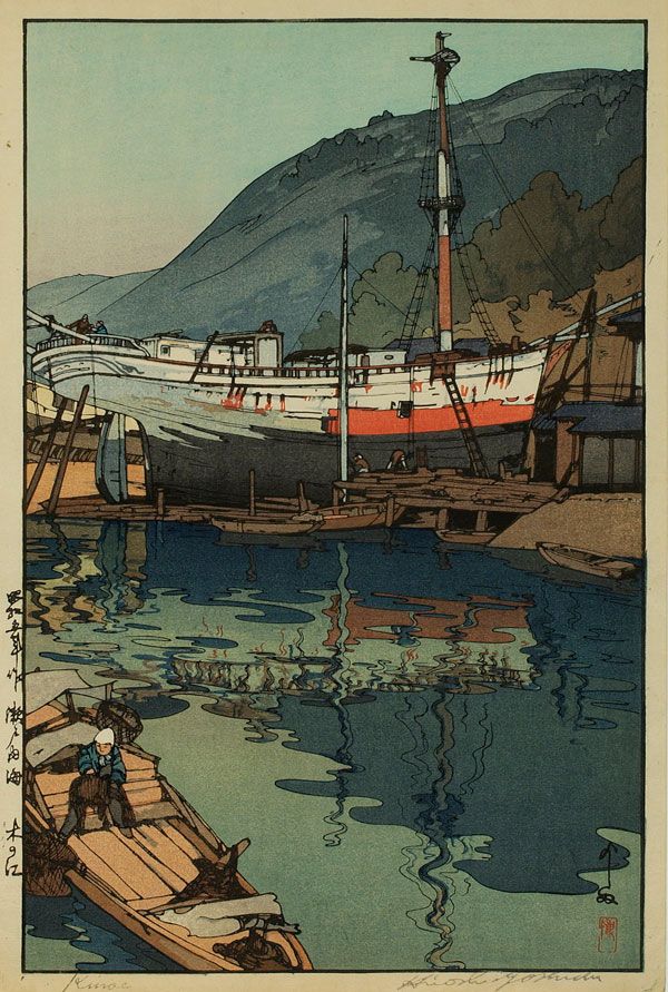 吉田博（1876-1950），日本著名版画家，画风以诗情融汇于风景为特征，是日本明治、大正、昭和年间风景画第一人。