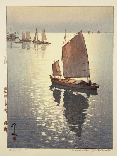 吉田博（1876-1950），日本著名版画家，画风以诗情融汇于风景为特征，是日本明治、大正、昭和年间风景画第一人。