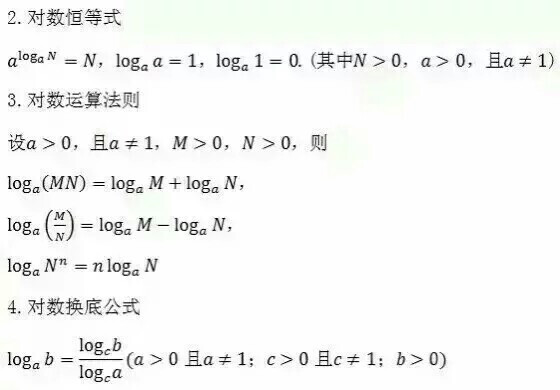 高一至高三所有数学公式