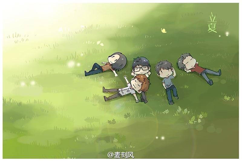 出自插画师麦刻风 节气壁纸系列 立夏❤️