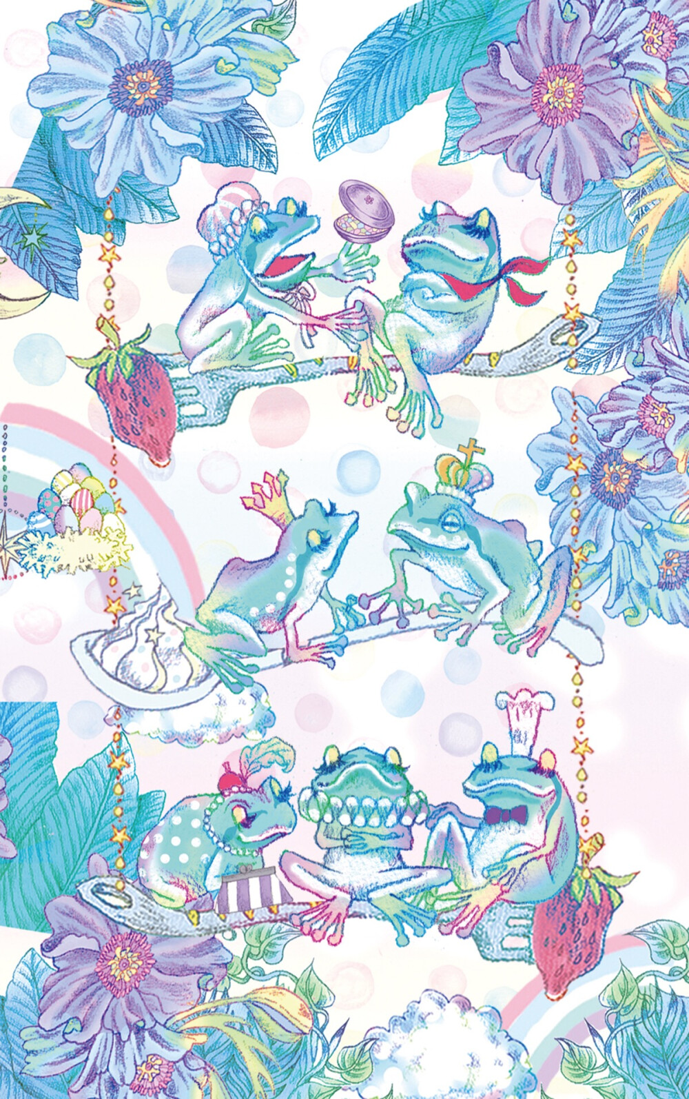 Econeco Swing Frogs Wallpaper 梦幻墙纸 转载自Wall Paper Gallery