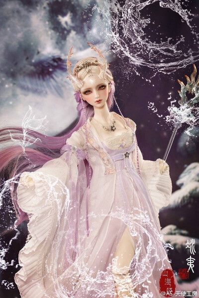 〖山海经_水神 冰夷〗日本 动漫 SD娃娃 BJD 玩具 人偶 美男 帅哥 壁纸 萌物 头像