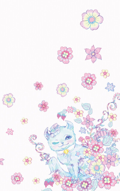 Econeco Dear Cats My Wallpaper 梦幻墙纸 转载自Wall Paper Gallery