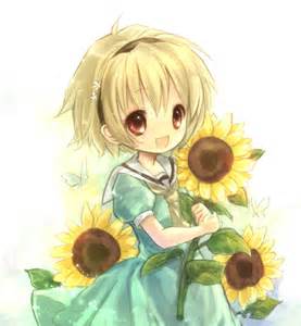 送你一朵向日葵，愿你时刻保持微笑，永远轻松快乐。