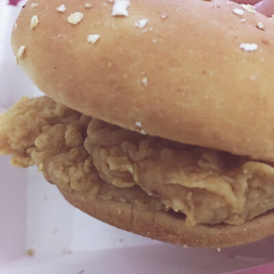 kfc辣堡大特写