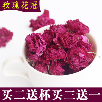 【天天特价】玫瑰花冠茶叶 特级山东平阴玫瑰花茶 花草茶 罐装25g