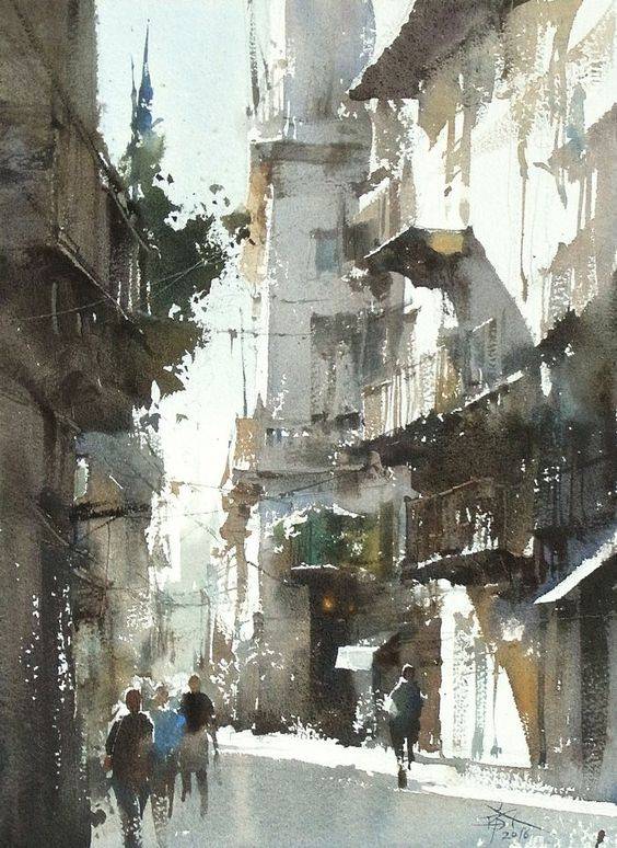 来自水彩艺术家 Chien Chung Wei （简忠威）绘画作品一组 (转)