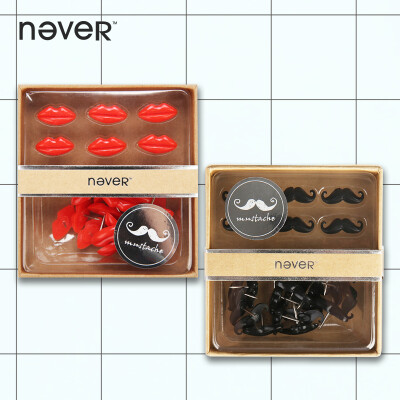 never图钉画创意软木板钉塑料工字钉彩色照片墙创意造型