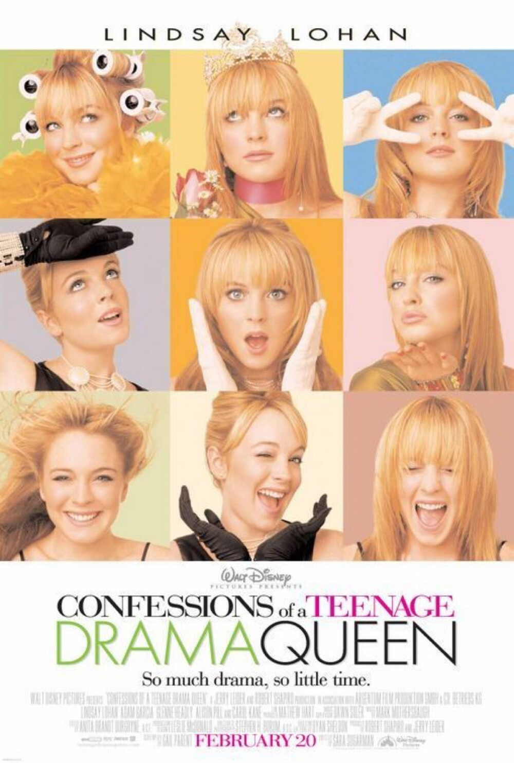 可忽略：Confessions of a Teenage Drama Queen（2004）。现在的林赛罗汉八卦花边不断，但是印象中的她好像还是天生一对里那个小女孩儿。至于电影…情节很老套甚至有点儿幼稚，毫无看点。唯一值得一提的是里面女主的死对头居然是梅根福克斯演的。