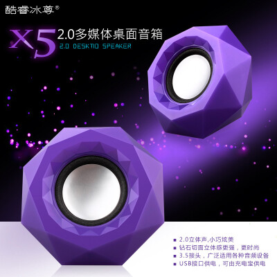 ICE COOREL/酷睿冰尊 X5笔记本USB2.0迷你台式电脑小音响低音炮