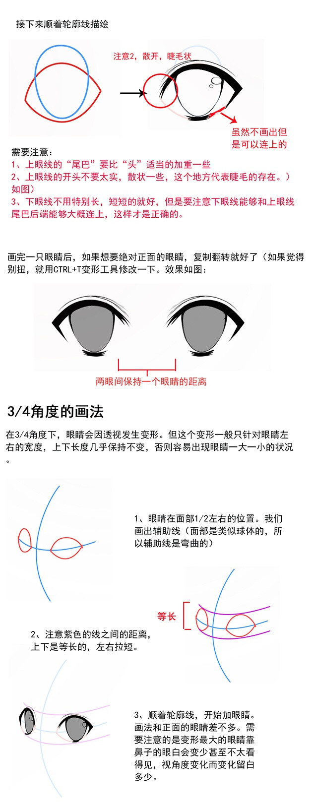 sai 绘画技巧 眼睛