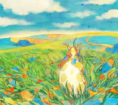 在五彩斑斓的另一个世界孕育另一个自己。