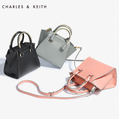 CHARLES&amp;KEITH 翅膀包 CK250780219 女式纯色通勤肩包手拎包