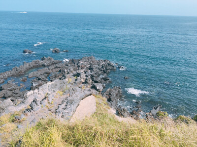 济州岛的大海 龙头岩