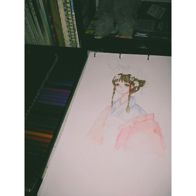 水彩 自学 小渣渣 冷卿