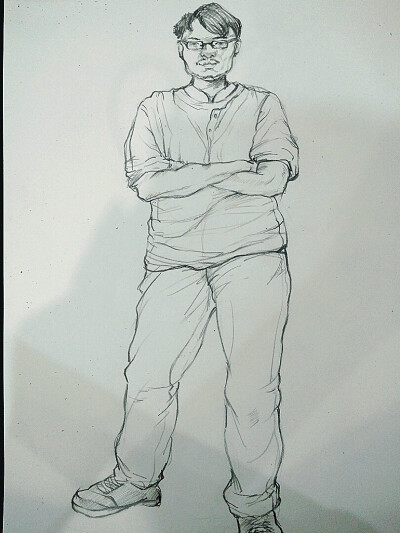 铅笔速写 临摹 高二狗 小渣渣 冷卿