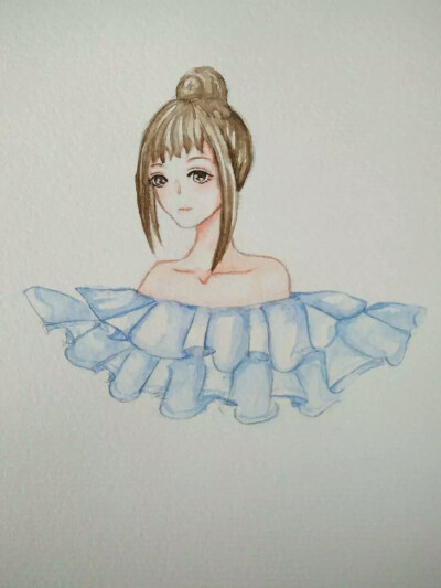 水彩临摹 自学 小渣渣 冷卿