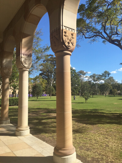 katie独家摄影 外国美景 风景 建筑 蓝天白云 昆士兰大学 头像 壁纸