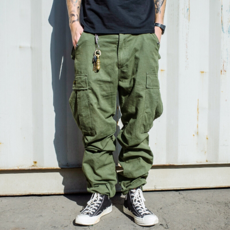 WASSUP REGULAR CARGO PANT 大袋兜波浪格子布口袋工装裤 非WTAPS