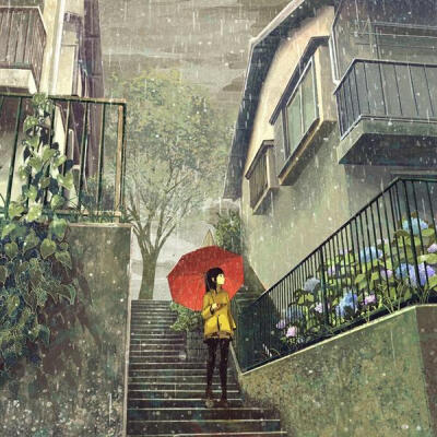 小城细雨