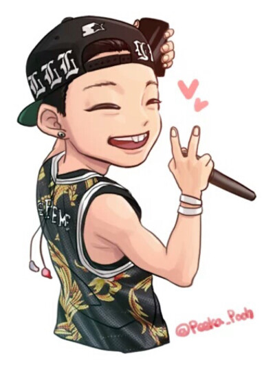 iKON. Bobby 김지원 cr.logo 饭绘系列