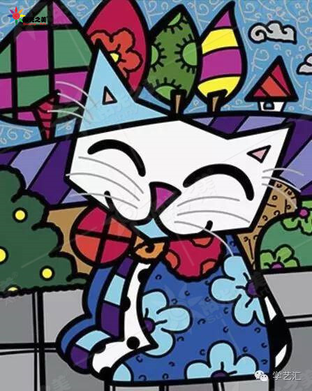 Romero Britto 巴西流行艺术家，对色彩他有独特的见解，在他的手里每一幅画都充满了童真令人流连忘返~