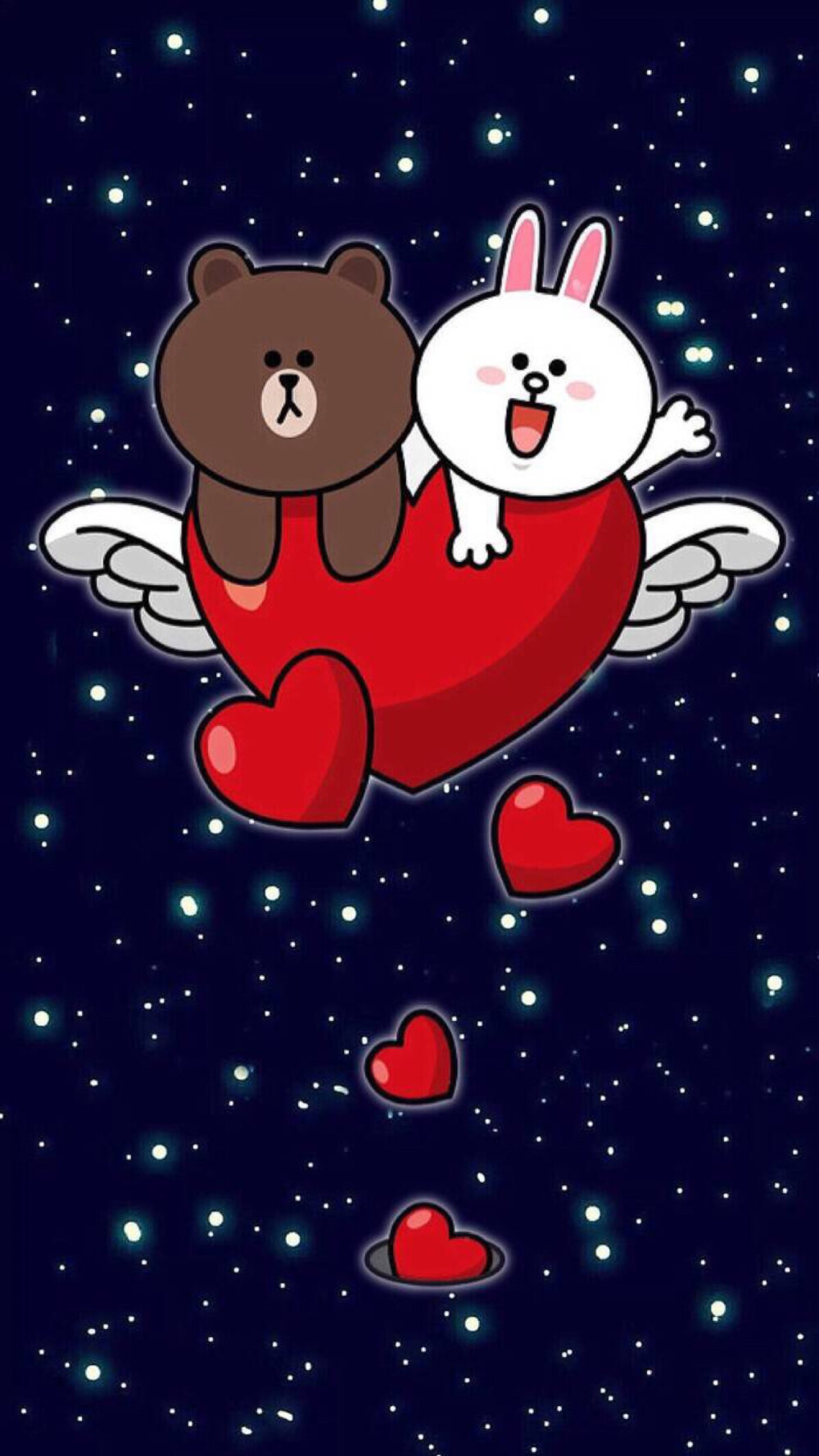 linefriends壁纸iphone可妮兔布朗熊