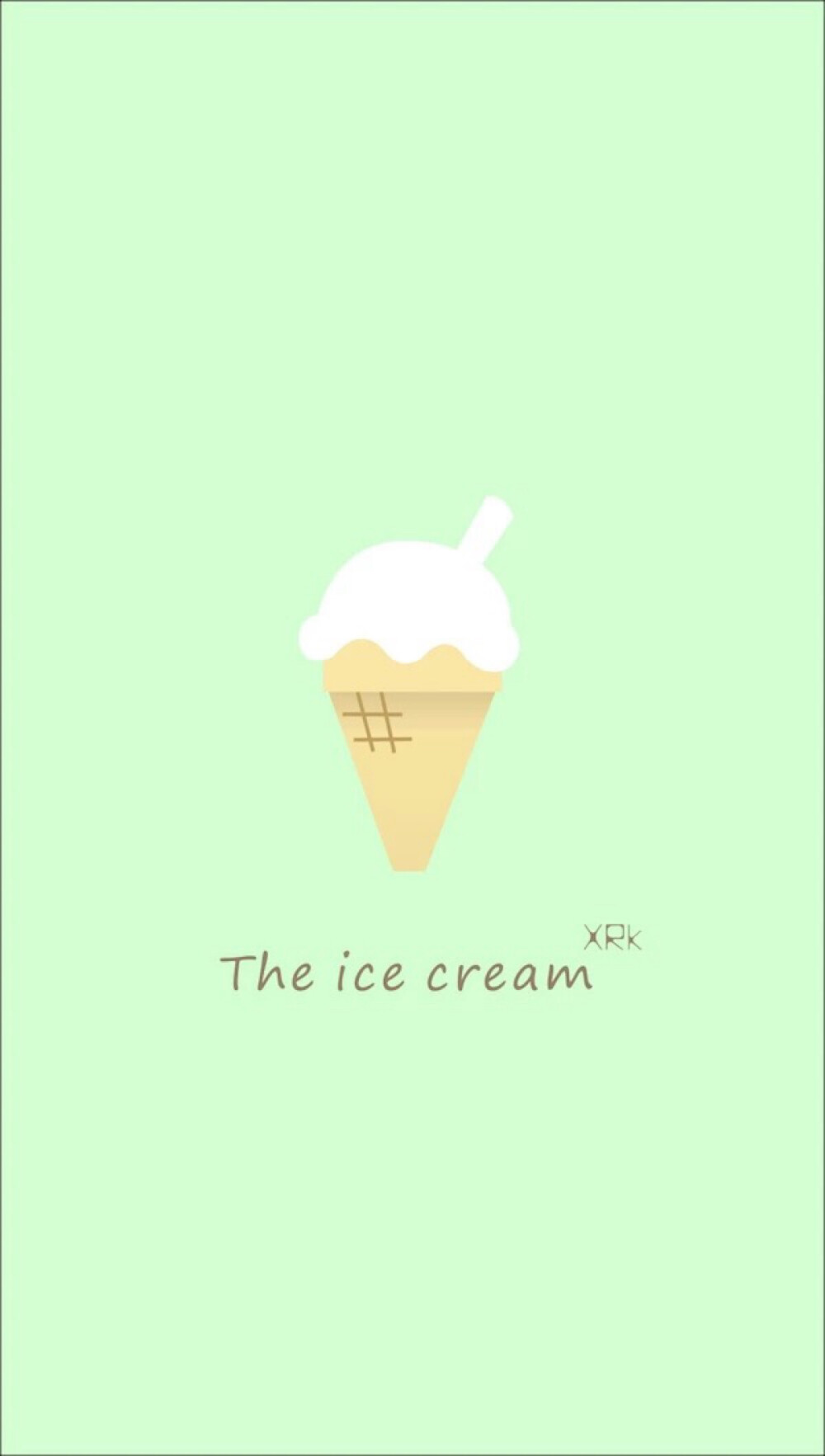 可爱简单插画萌系小清新薄荷绿屏保78637871