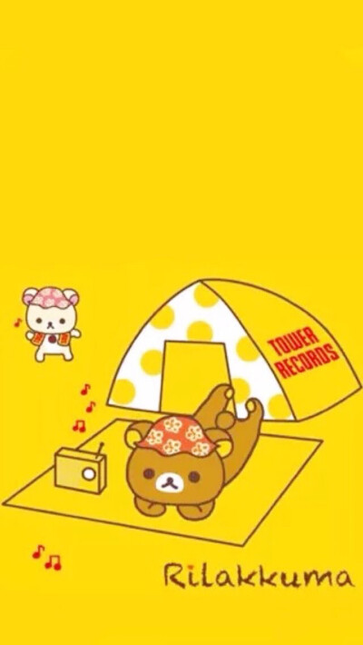 iPhone 壁纸 轻松熊 rilakkuma