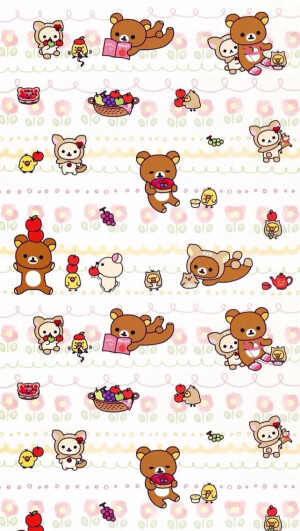 iPhone 壁纸 轻松熊 rilakkuma