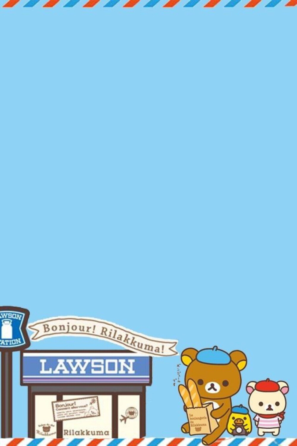 iPhone 壁纸 轻松熊 rilakkuma