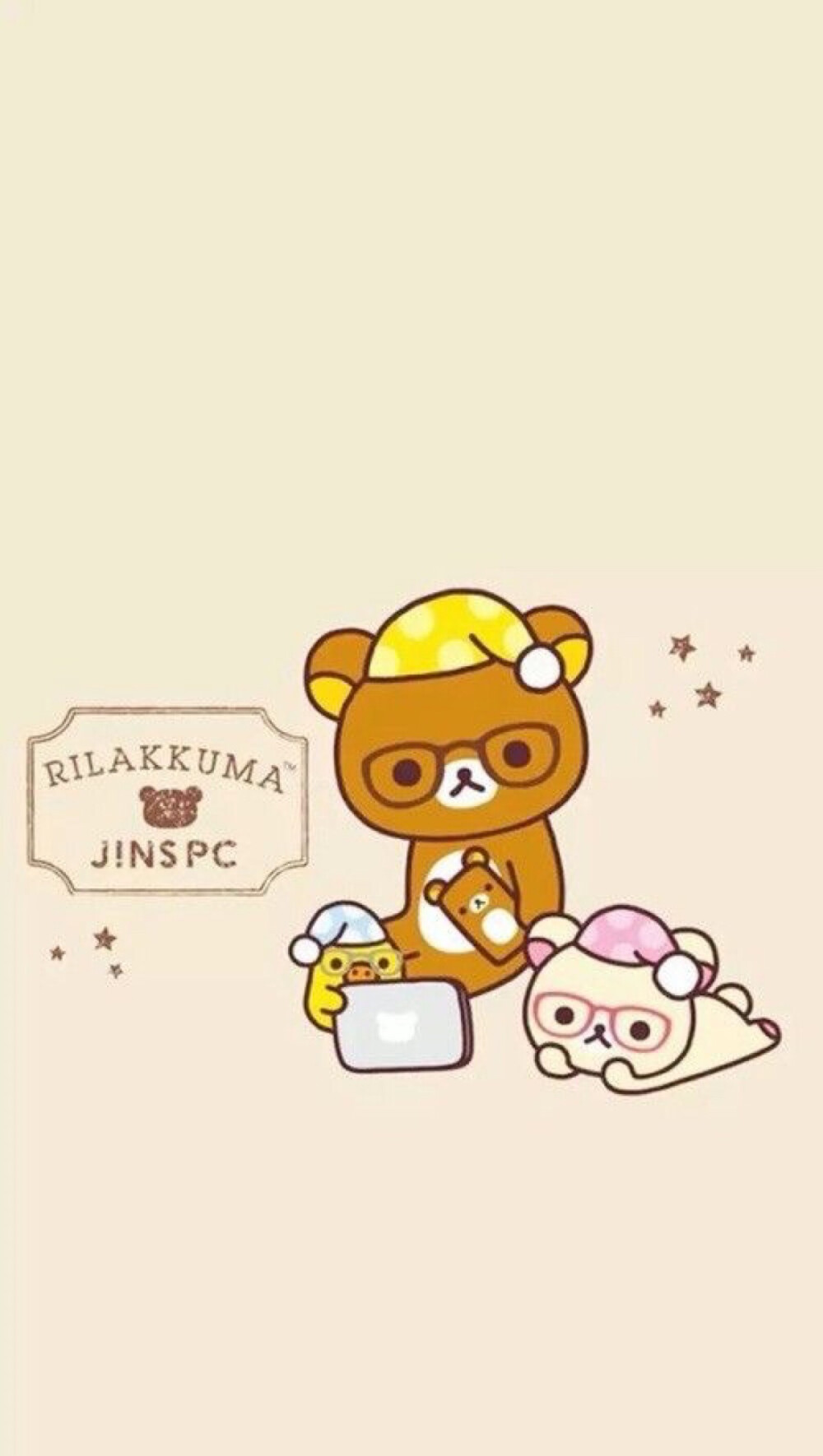 iPhone 壁纸 轻松熊 rilakkuma