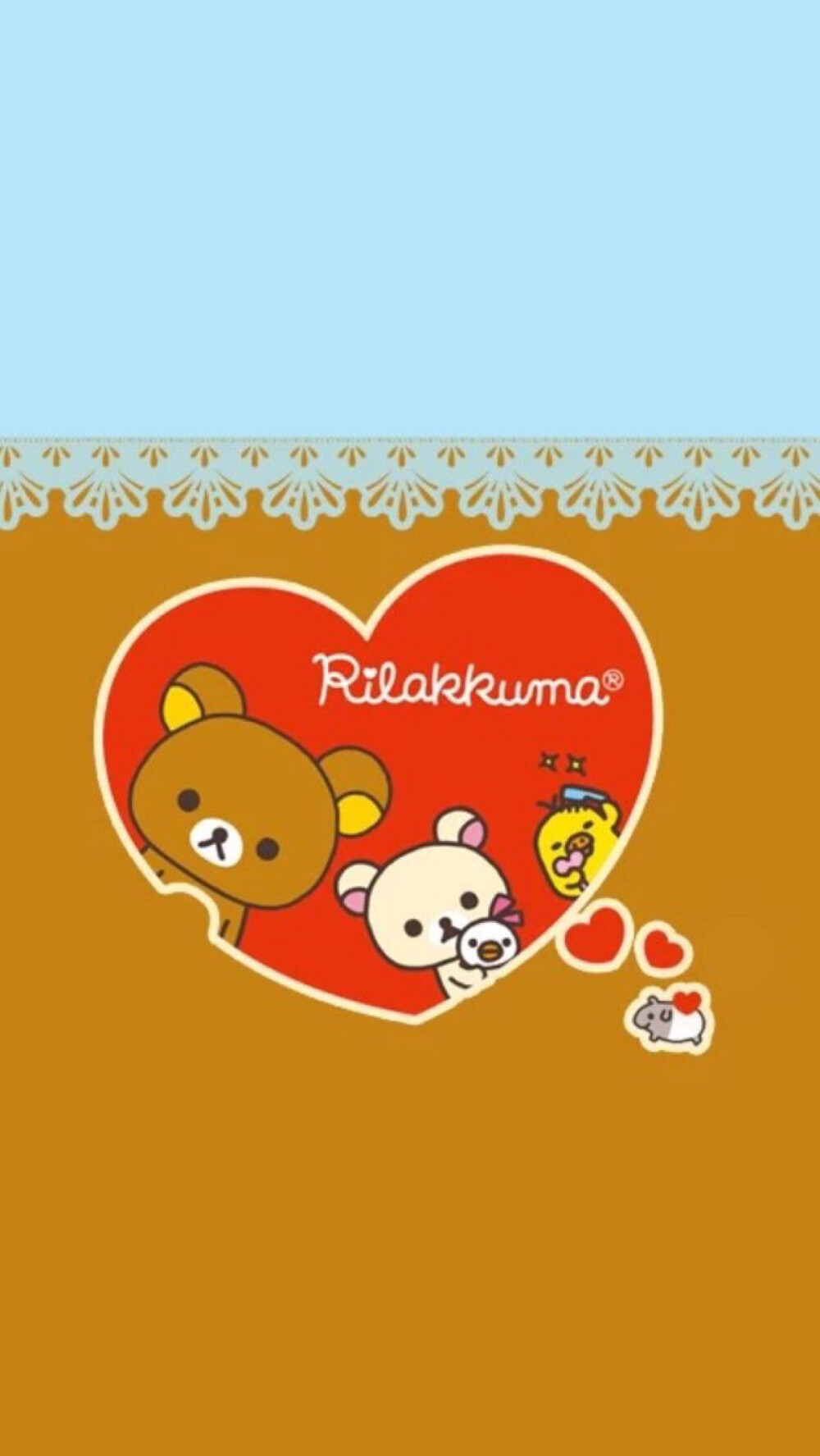 iPhone 壁纸 轻松熊 rilakkuma