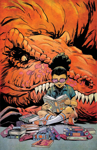 Moon Girl and Devil Dinosaur #13 Variant Cover by Sanford Greene