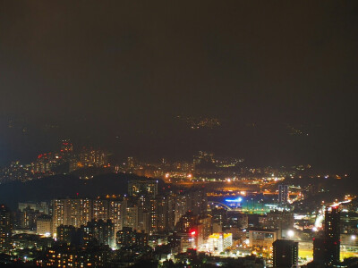 大尖山上的夜景