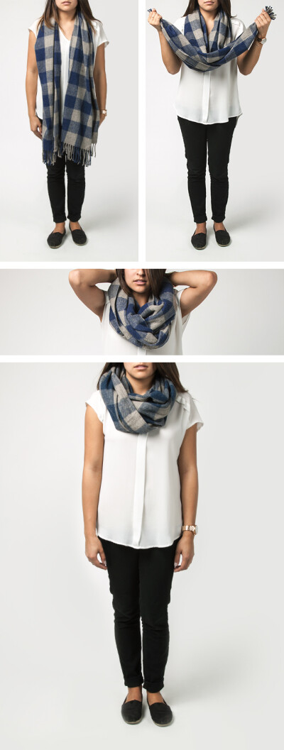 9 Ways to Wear a Blanket Scarf: 4. The Infinite