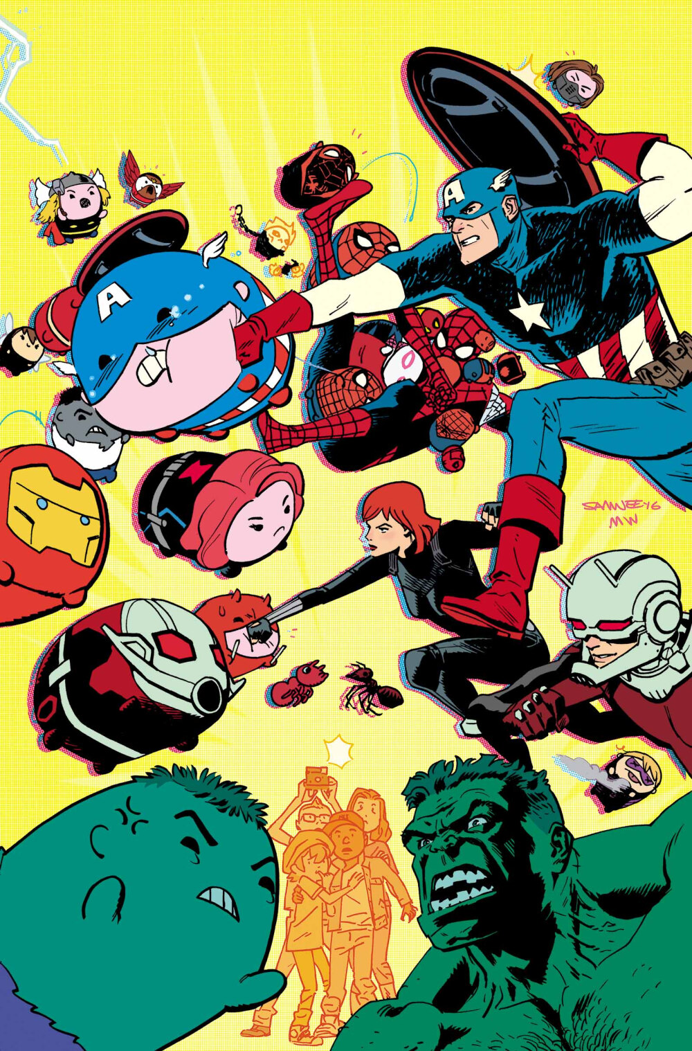 Marvel Tsum Tsum #3 cover by Chris Samnee