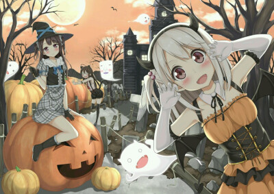 画师かるたも＠1日目東イ31a id=58634662
女 女图 少女 萝莉 p站 漫 二次元 妹子 【P站女图】长发 可爱 萌 万圣装 万圣节 壁纸 动漫壁纸 高清