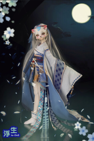 浮生-古装和服 sd娃娃 BJD 古装娃娃 古风 唯美 手机壁纸 头像