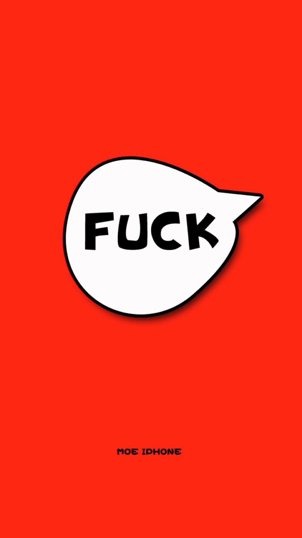 红色系简单卡通iphone手机屏保78637871