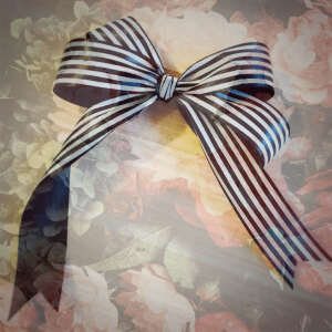 可爱简约的丝带花结，双蝴蝶结超好看~