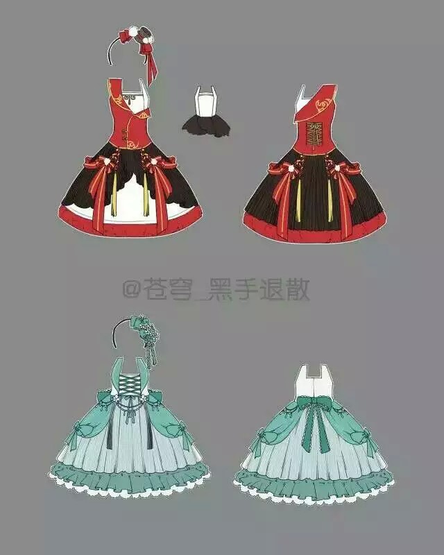  绘画服装素材，再也不愁画不出衣服啦(*>.<*)